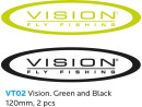 VISION Sticker 120 mm 2 pc Green and Black