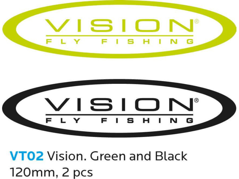 VISION Sticker 120 mm 2 pc Green and Black