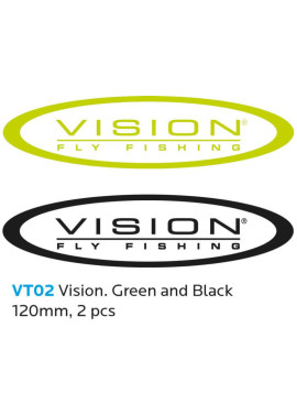 VISION Sticker 120 mm 2 pc Green and Black