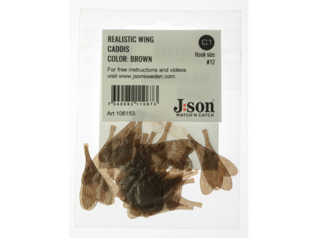 Realistic Wing Caddis - Brown